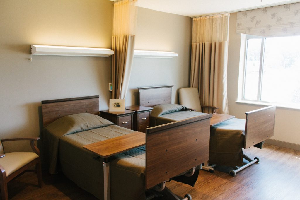 A room available for short term care, respite care